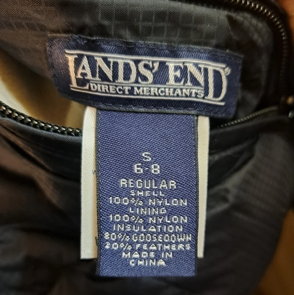 Lands'end reversible vest size small